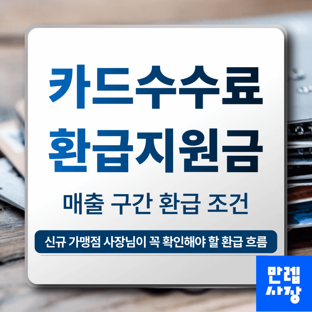 카드수수료 환급지원금