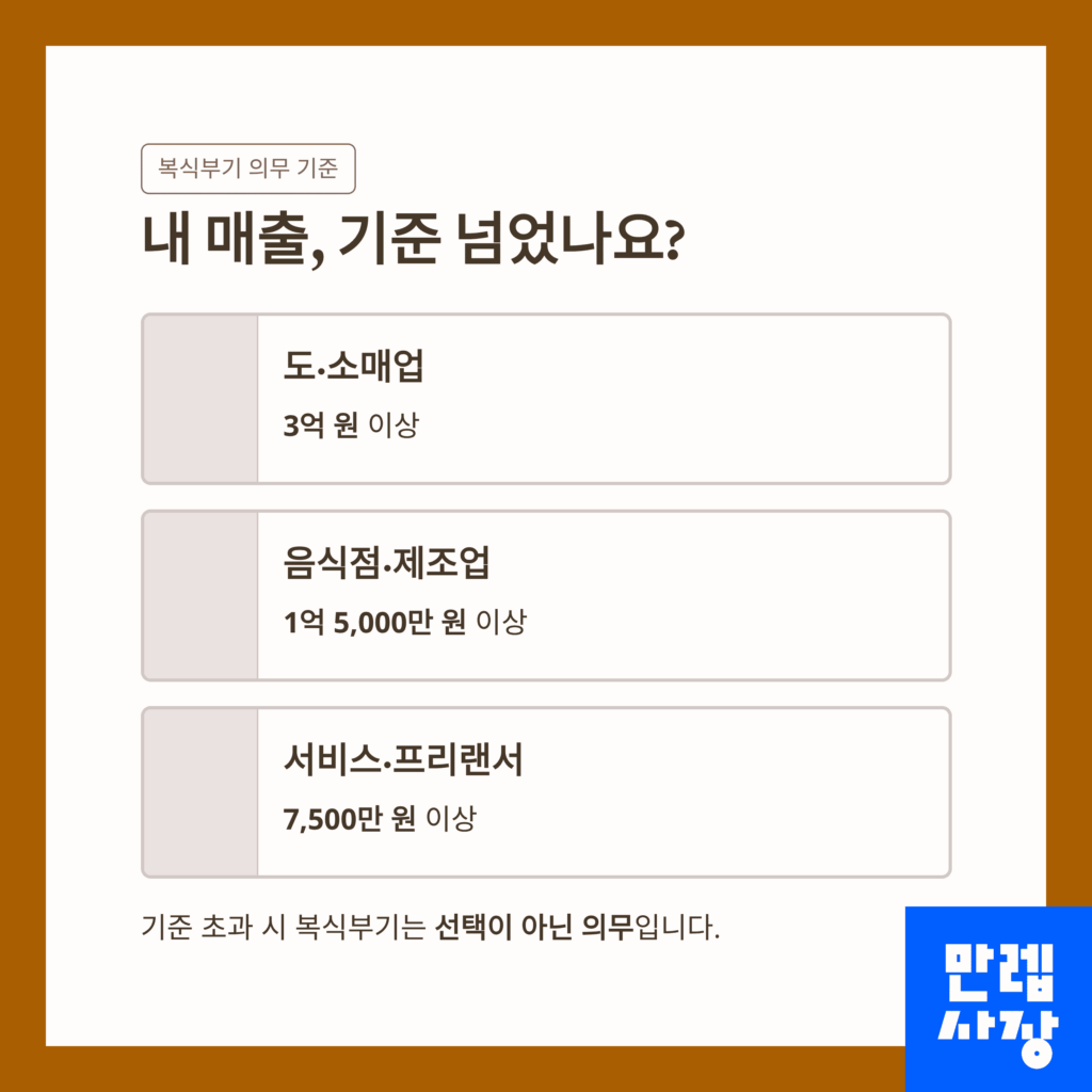 신고 매출 기준 설명