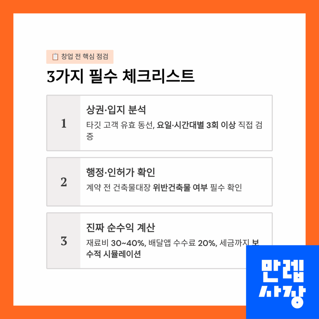 필수 체크리스트