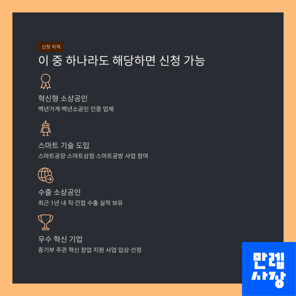 신청 조건 설명