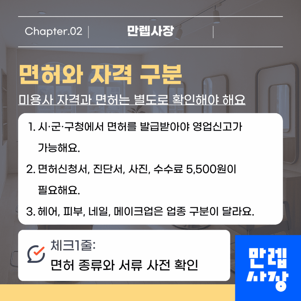 미용사 면허 취득 요건
