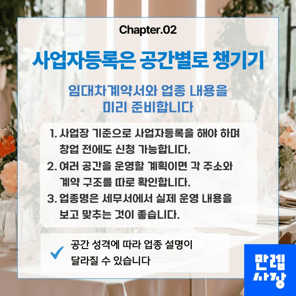 사업자등록 준비 절차