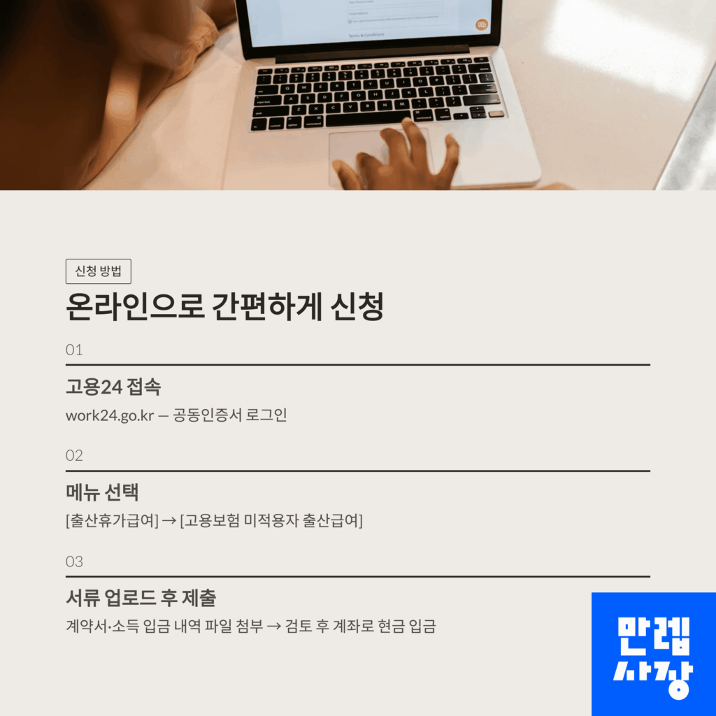 온라인 신청 방법