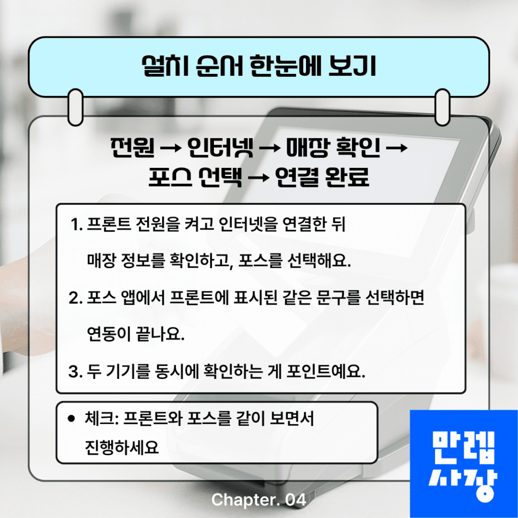 설치 순서 안내