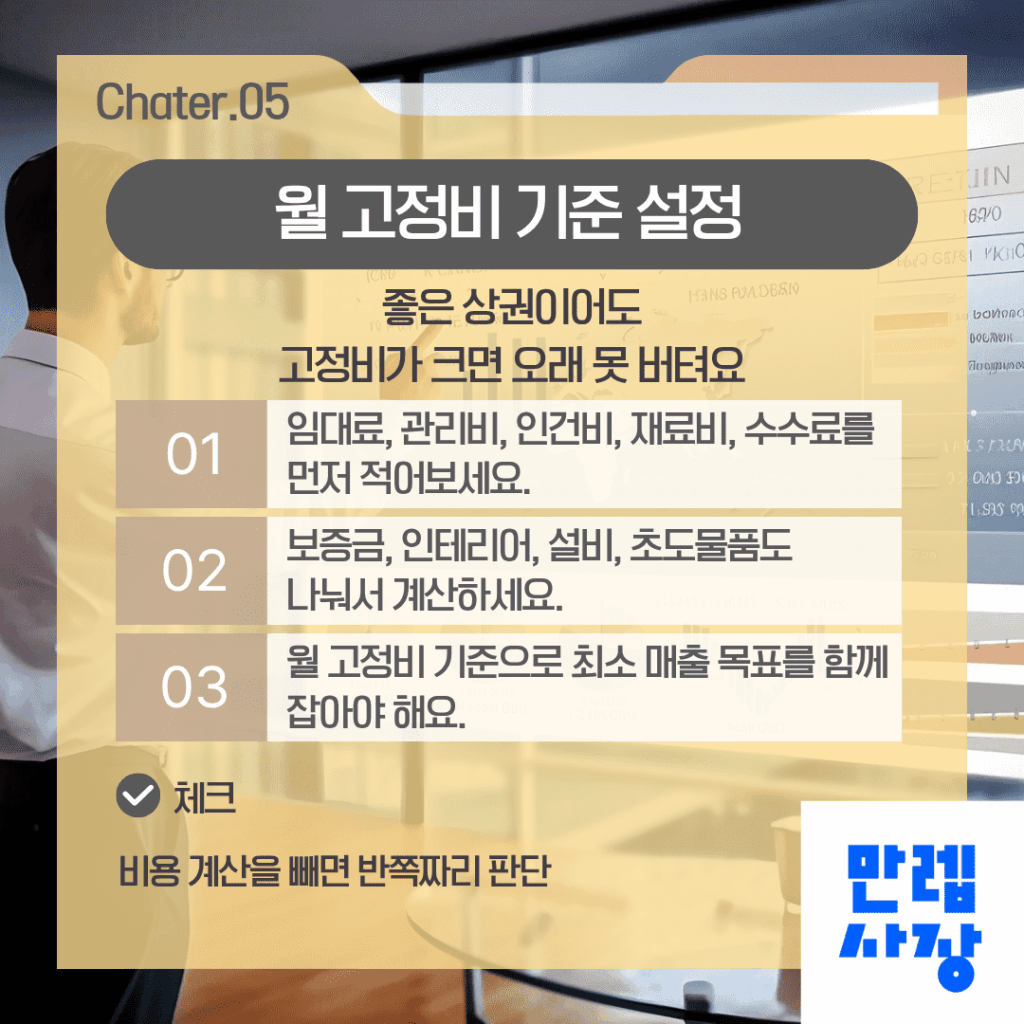 임대료와 운영비 계산