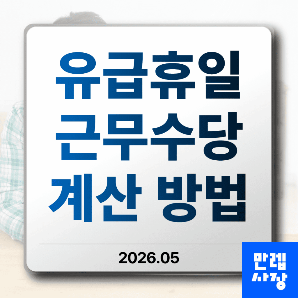 유급휴일 근무수당 계산 기준과 사업주 실무 처리 절차 안내