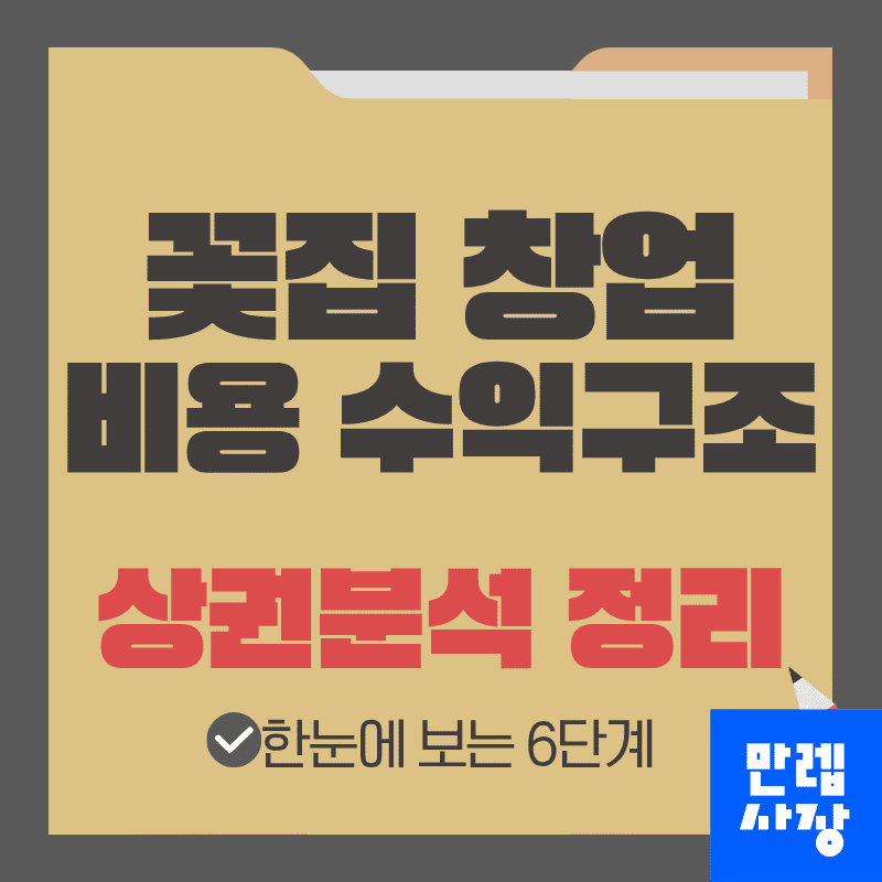 꽃집 창업 비용 항목과 시장 매입 구조 관리 안내 첫페이지