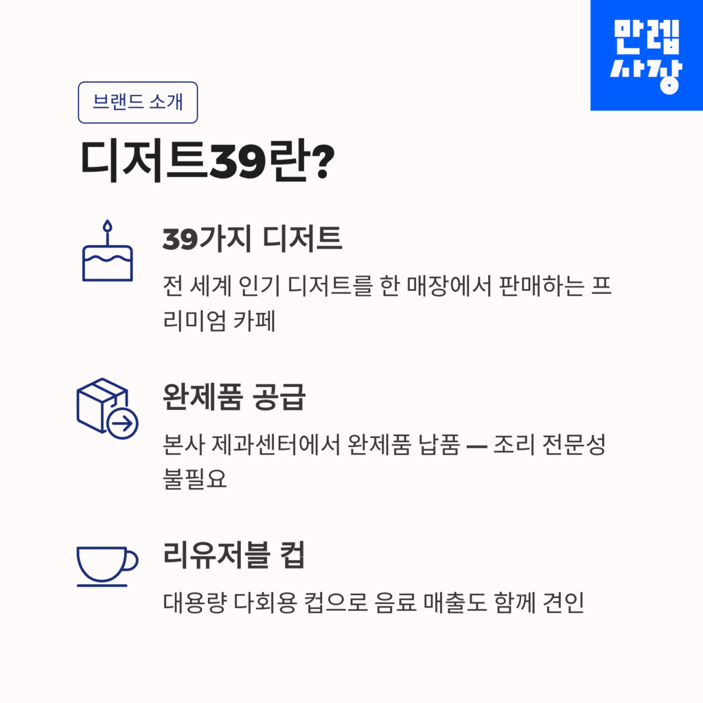 디저트39 설명