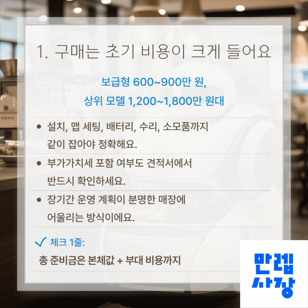 구매 방식의 초기 비용 구조