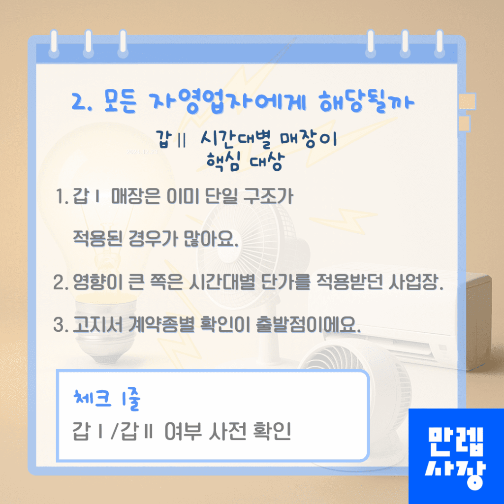 적용 대상 확인