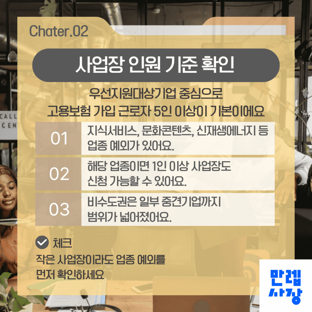 기업요건 확인