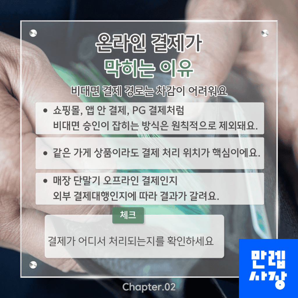 온라인 결제 제한 기준