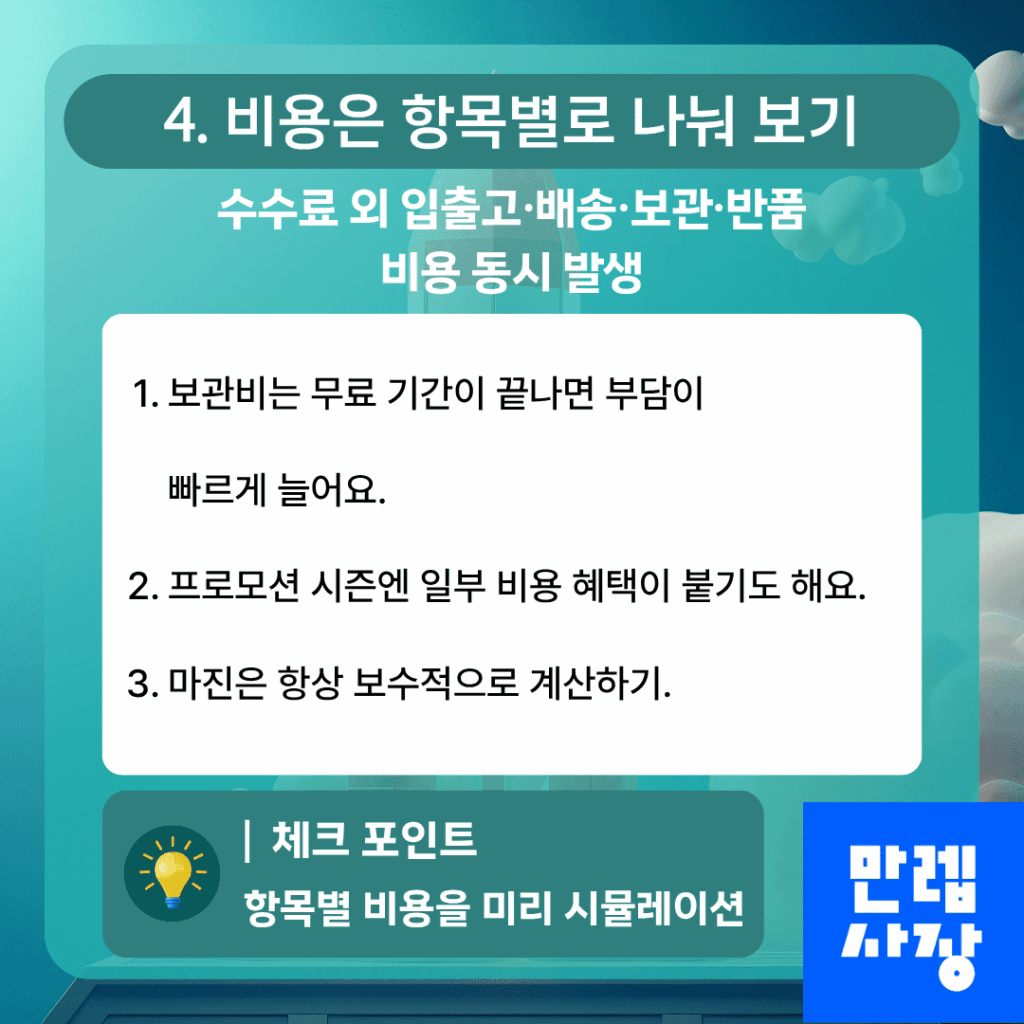 비용 구조 항목별 점검