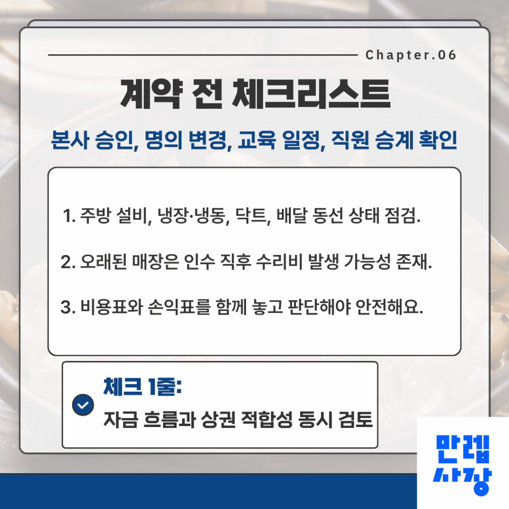계약 전 점검 체크리스트