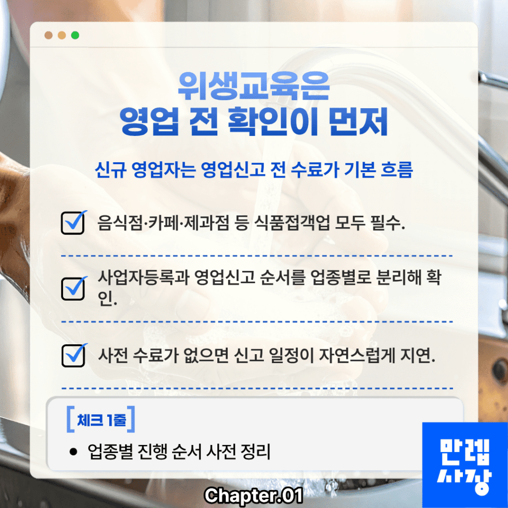영업 전 점검