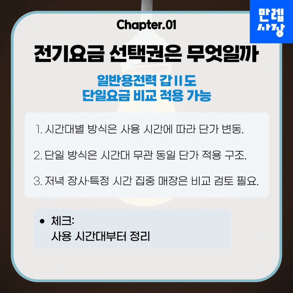 전기요금 선택권 개요