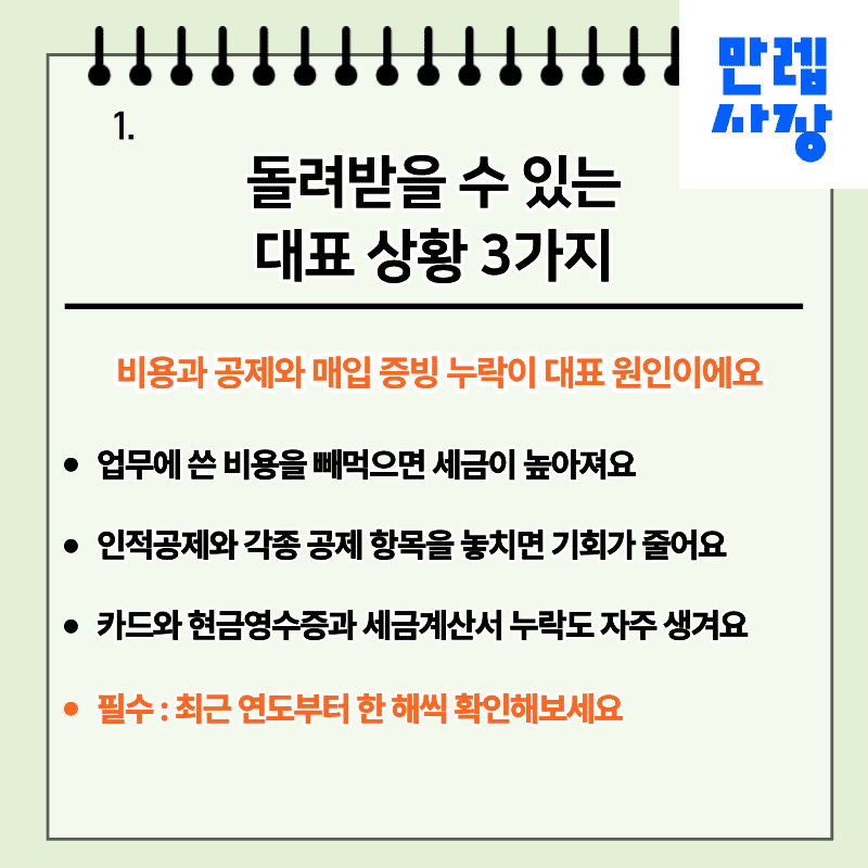돌려받을 수 있는 대표 상황 3가지