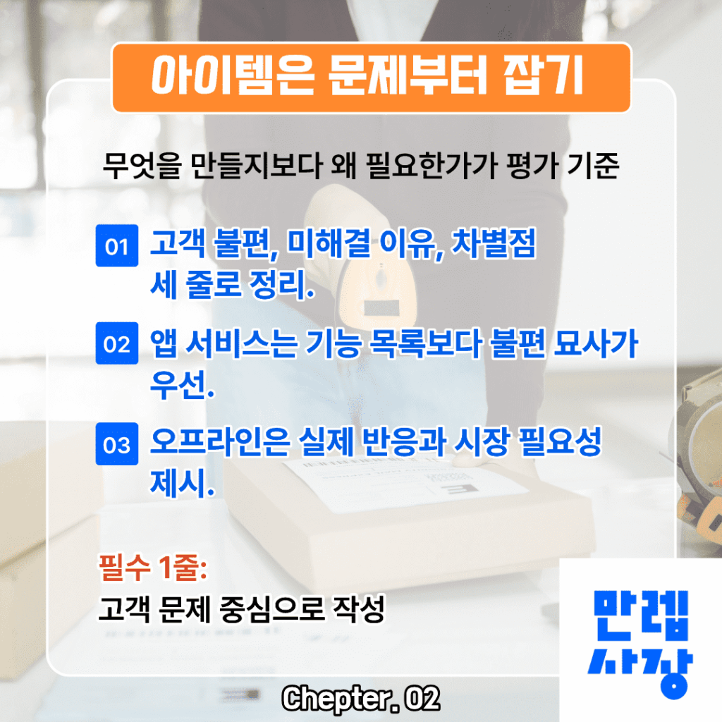 아이템 정의 방식