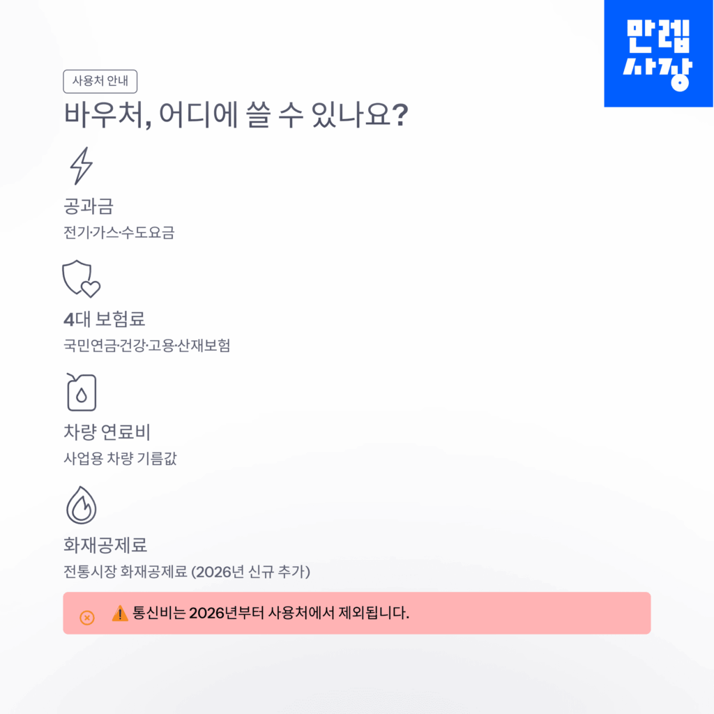 사용처 안내