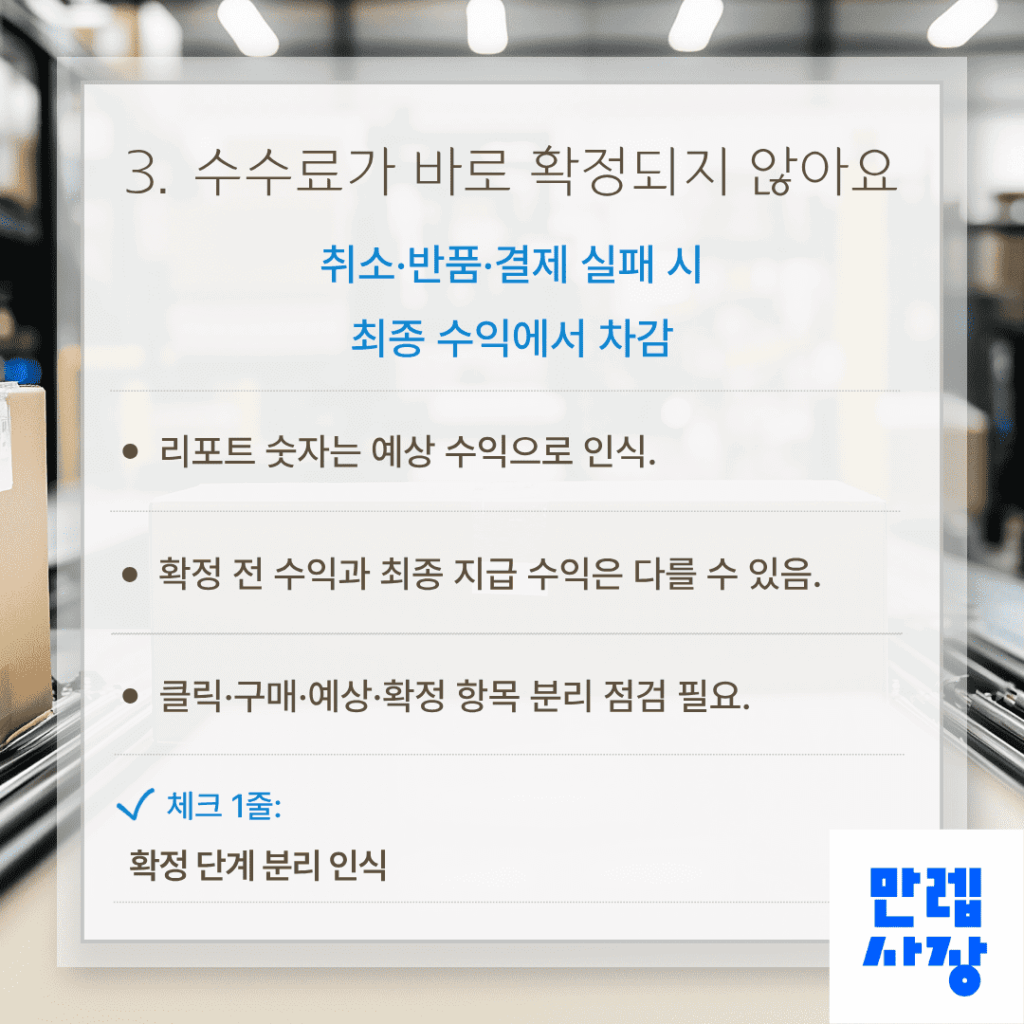 수수료 확정 절차
