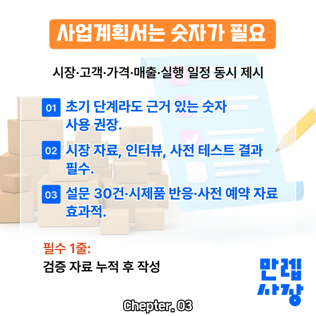 숫자 근거 작성법