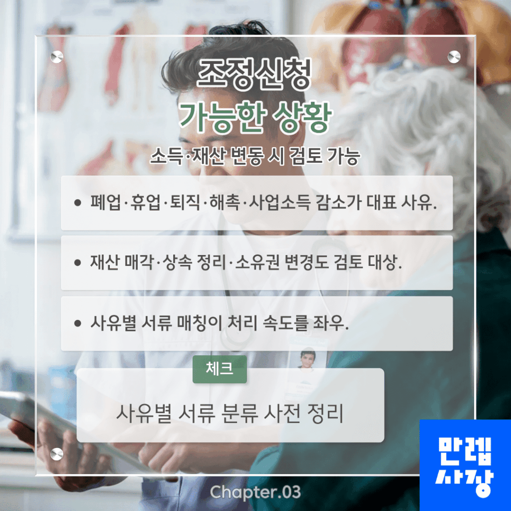 조정신청 가능 상황