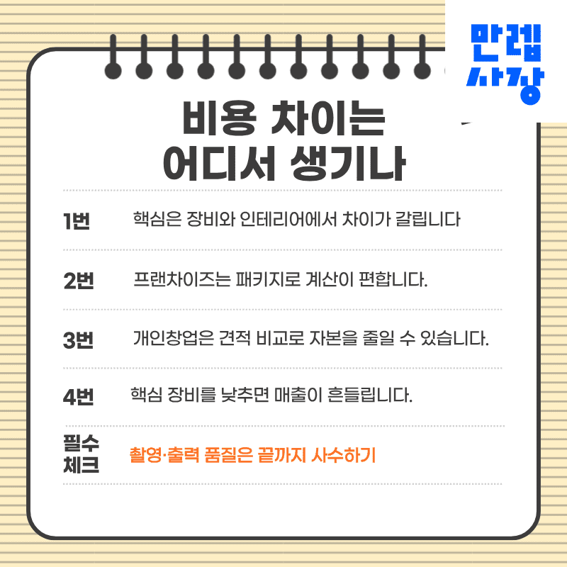 비용 차이의 핵심