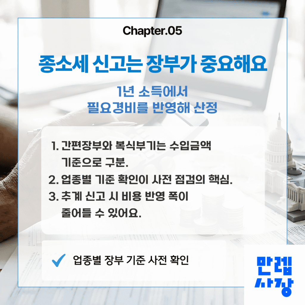 종소세 장부 운영