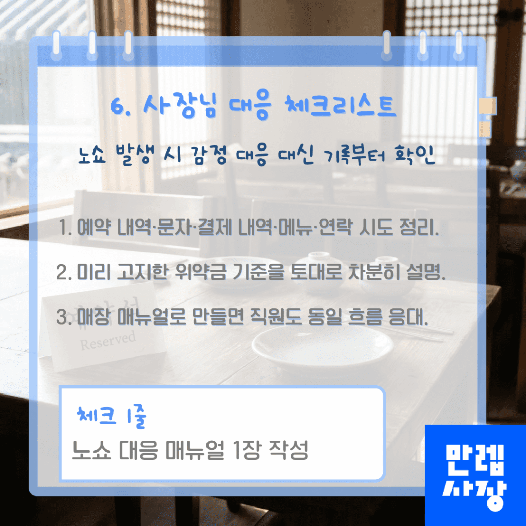 사장님 실무 대응 체크리스트