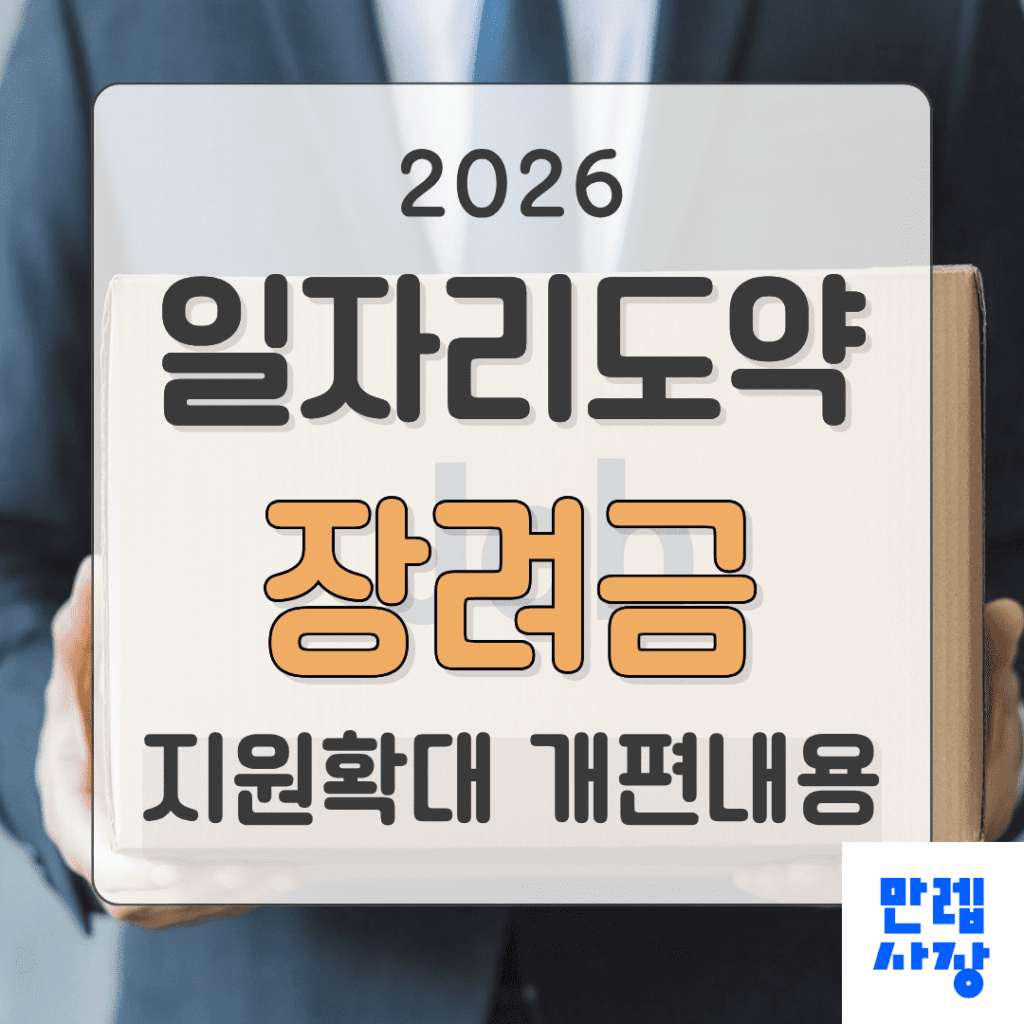 일자리도약장려금 개편내용과 신청절차 핵심 안내