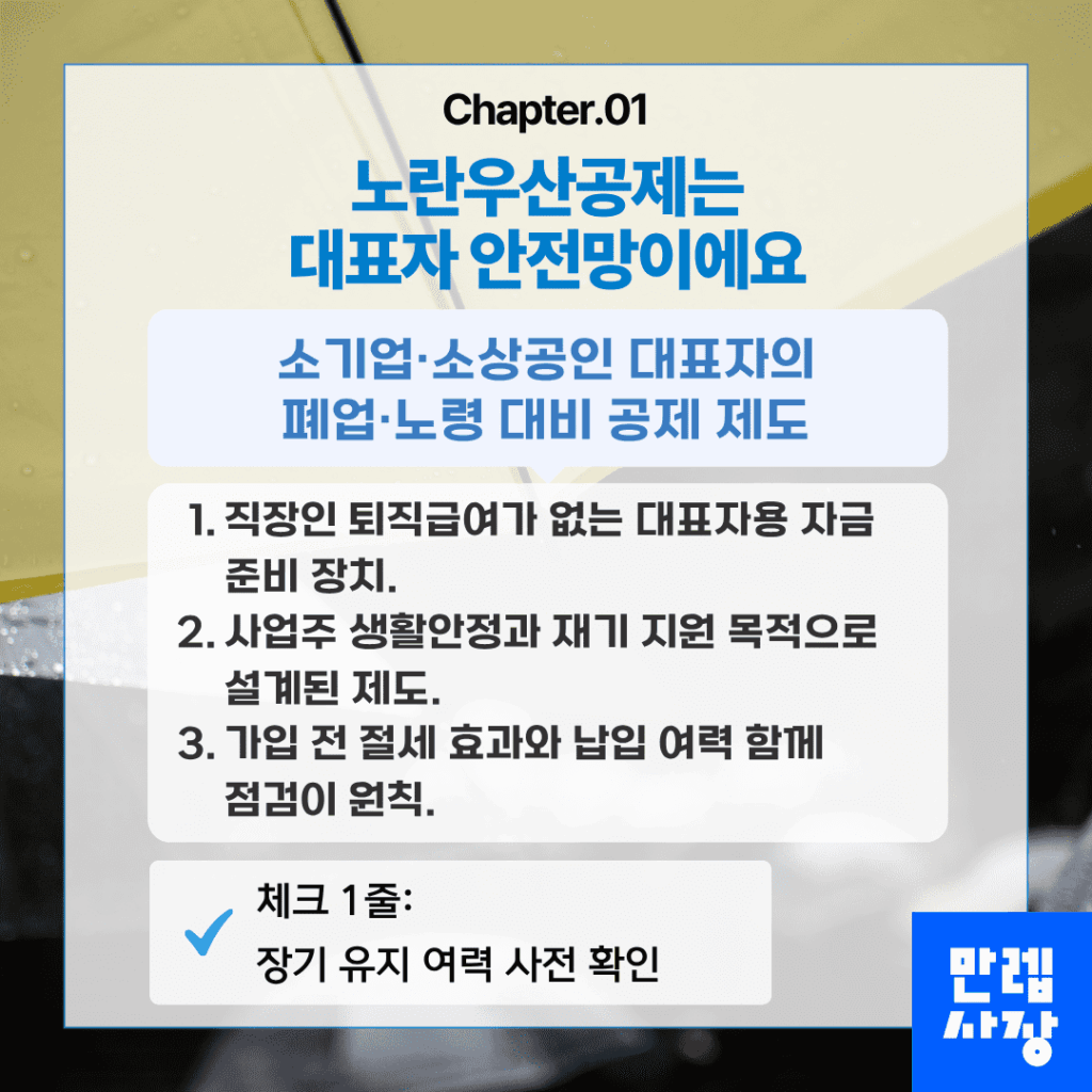 대표자 안전망 확인