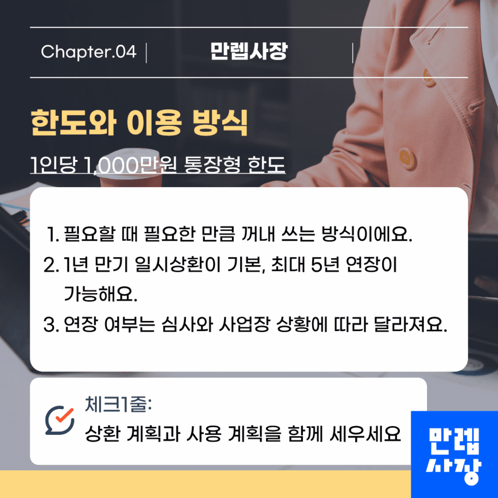 한도와 이용 방식