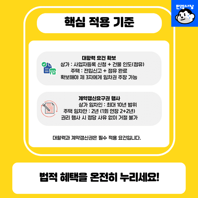 핵심 적용 기준