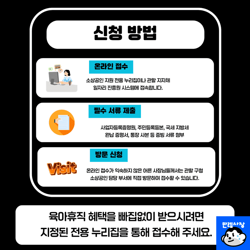 신청 방법 및 제출 서류