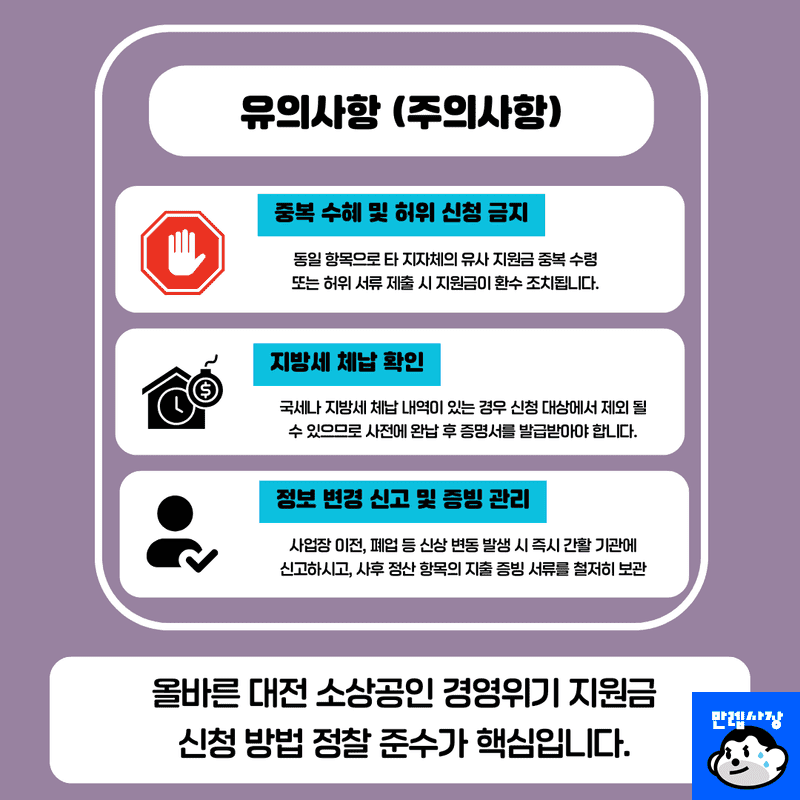 위반 시 불이익 및 주의사항