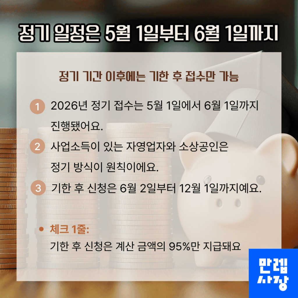 정기 일정은 5월 1일부터 6월 1일까지
