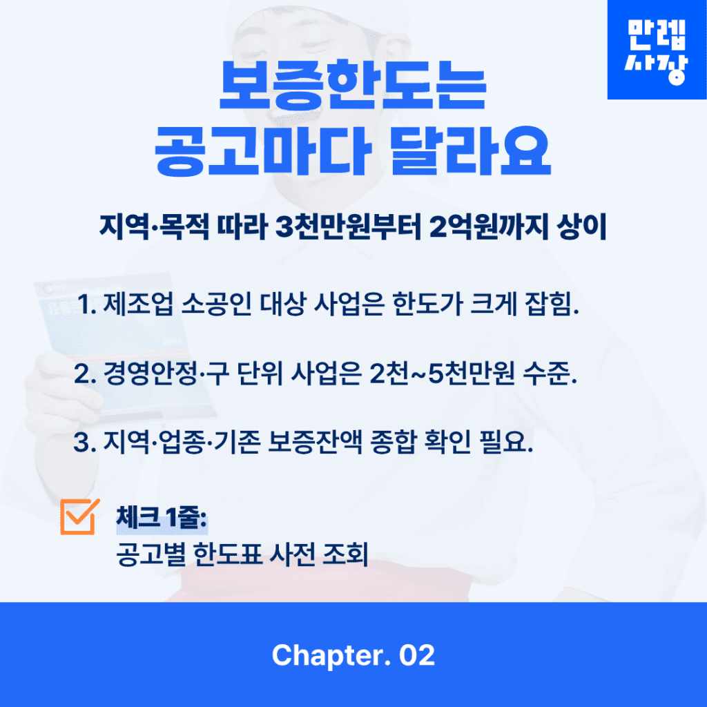 보증한도 구간