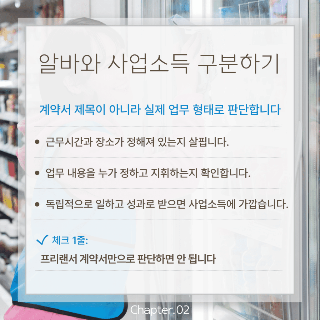 사업소득 구분