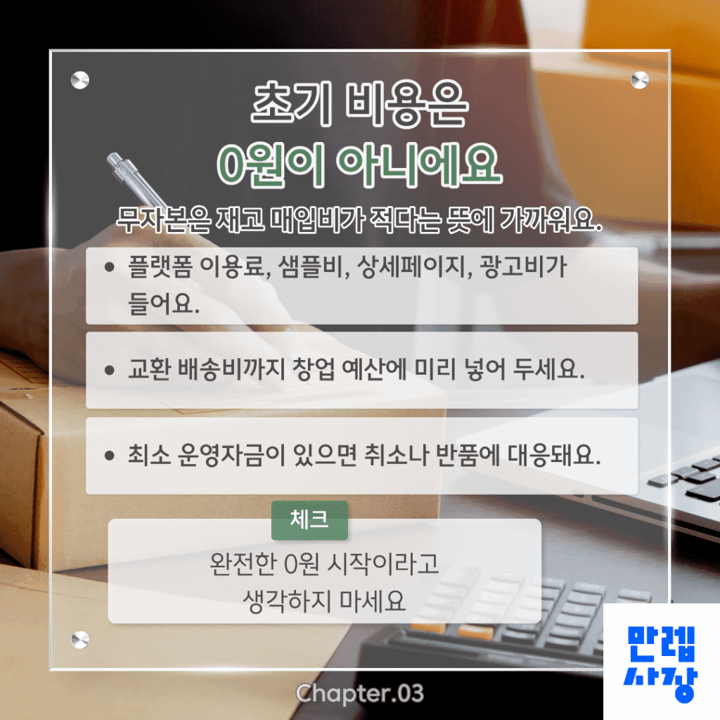 초기 비용의 실제