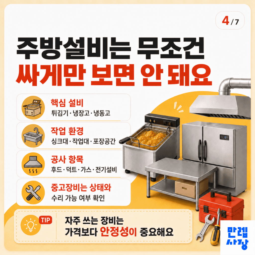 주방설비 선택