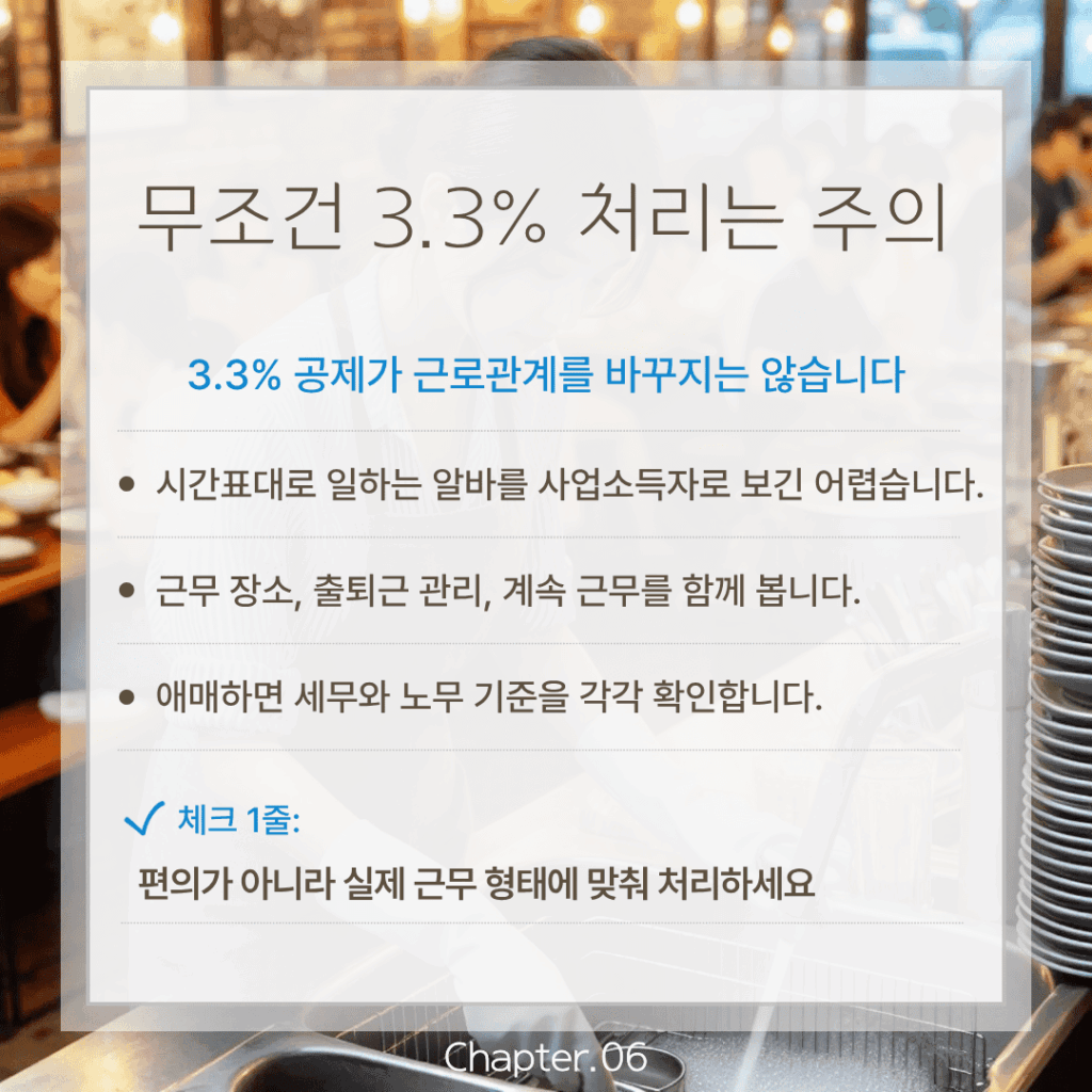 일괄 처리 주의