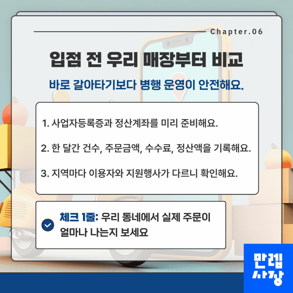 입점 전 점검