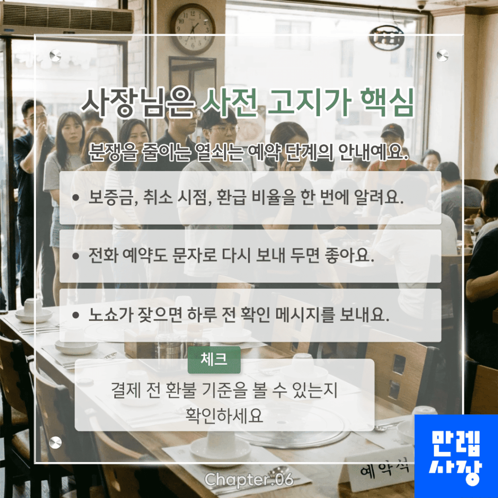 사전 고지 방법