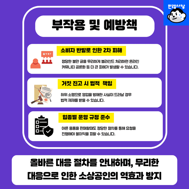 부작용 및 예방책
