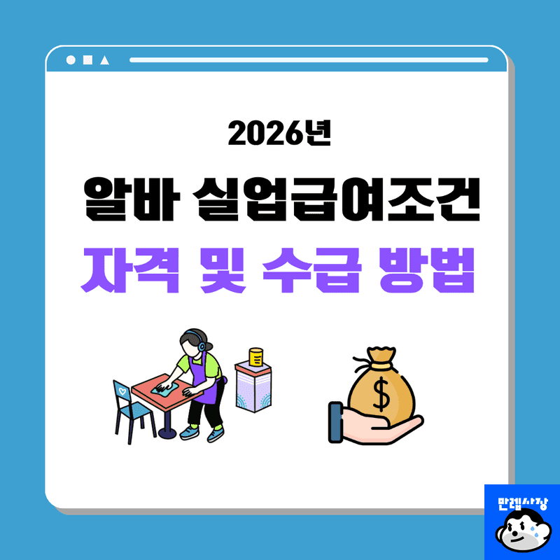 알바 실업급여 조건 자격 및 고용보험 수급 방법 완벽 정리