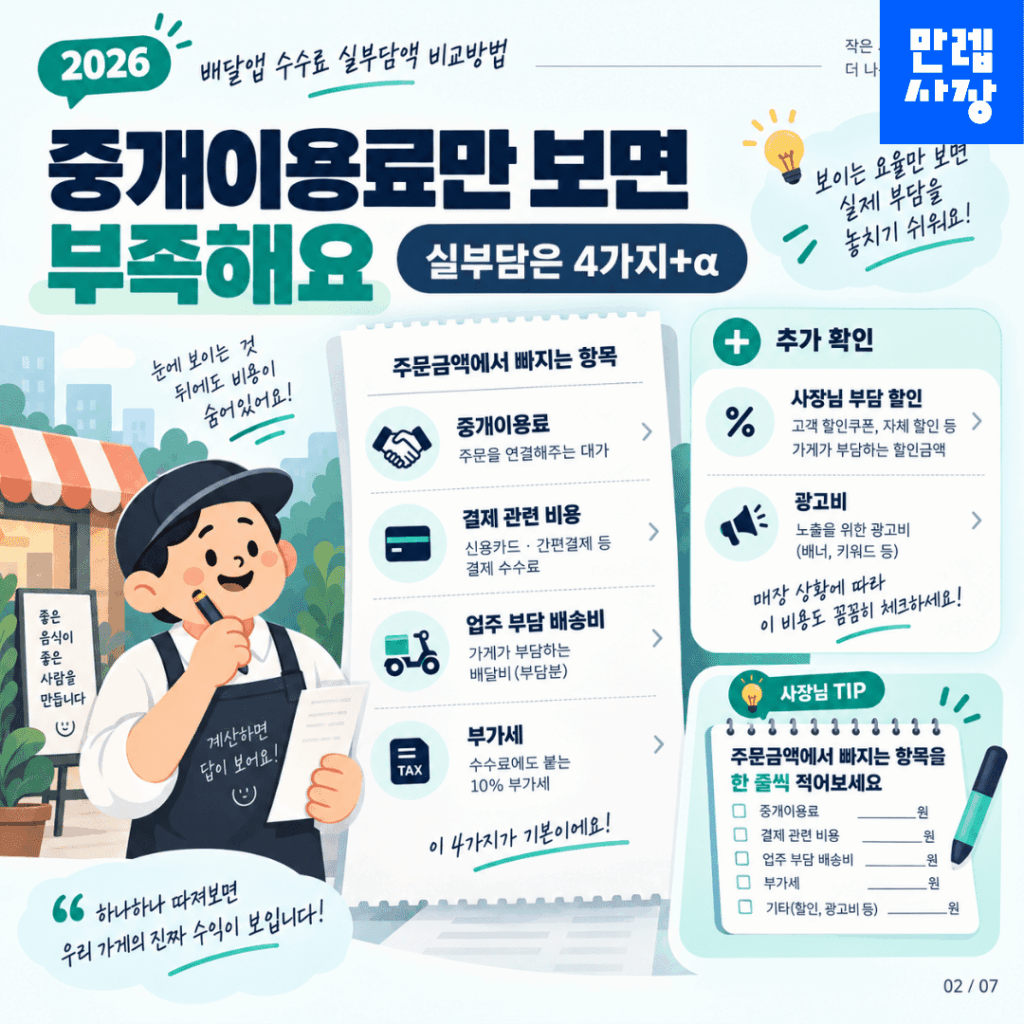 중개이용료만 보면 실제 부담을 놓칩니다
