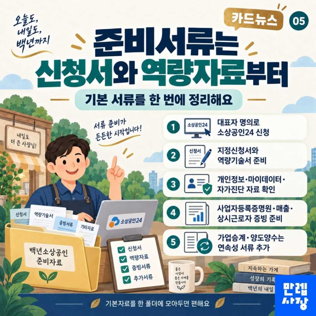 준비서류 미리 정리