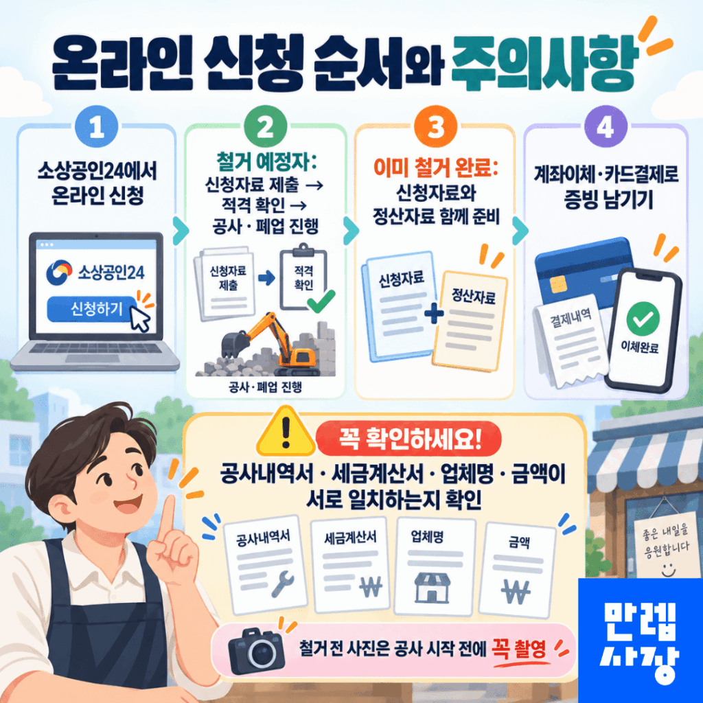 온라인 신청 순서와 주의사항