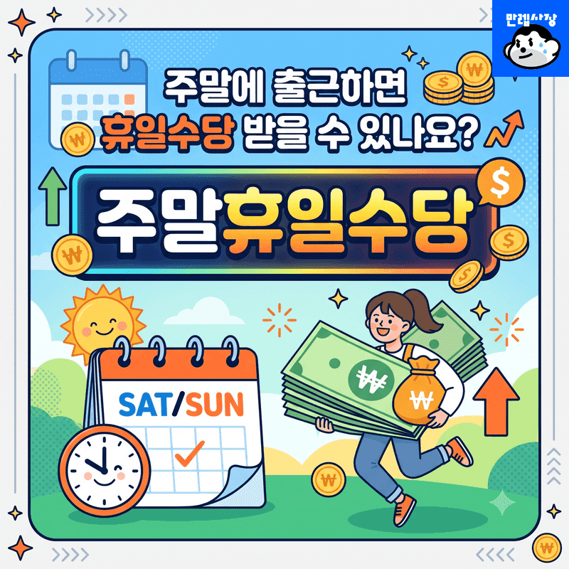 주말에 출근하면 휴일수당 받을 수 있나요