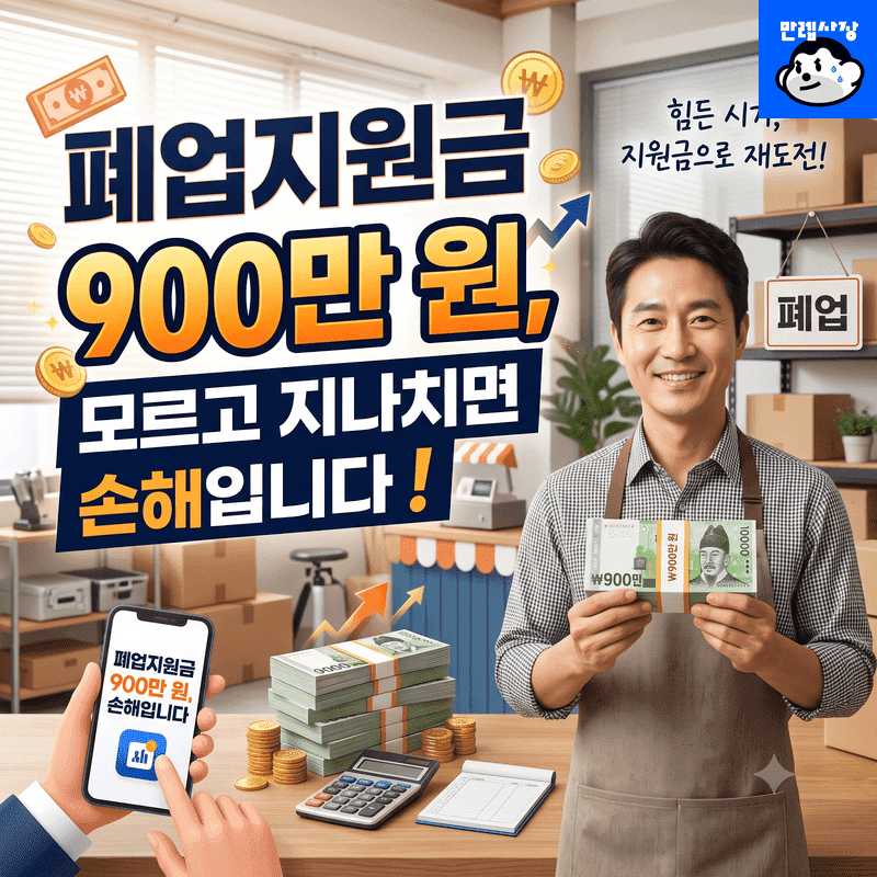 폐업지원금 900만 원, 모르고 지나치면 손해입니다 희망리턴패키지